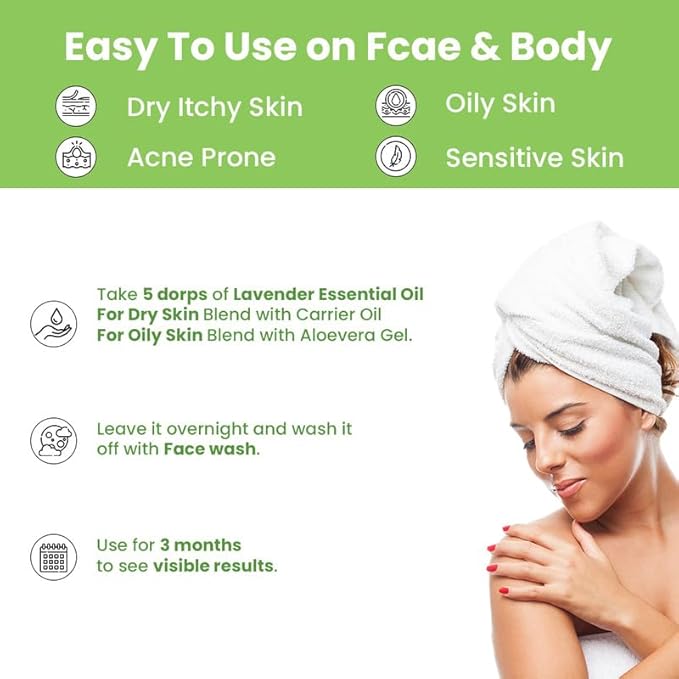 Lavaya Tea Tree Essential Oil Undiluted For Acne Treatment Glowing Skin - 15 ml