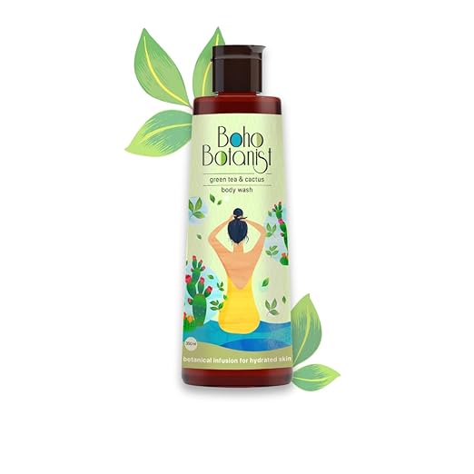 Boho Botanist Green Tea & Cactus Body Wash - 350 ml