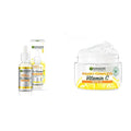 Garnier Skin Naturals, Face Serum, Bright Complete Vitamin C Booster, 30 ml & Garnier Brightening Moisturiser, Serum Gel, For Radiant skin, Bright Complete Vitamin C, 45g