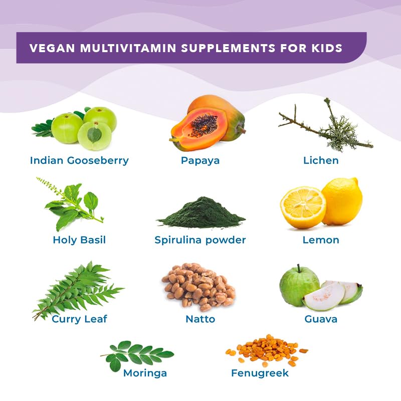 Wellbeing Nutrition Disney Frozen MeltsÂ® Multivitamins for Kids (6+) | 100% RDA Vegan Kids supplements for Growth & Development | Vitamins A, B-Complex, C, D & Iron | Tropical Berry | 30 Oral Strips