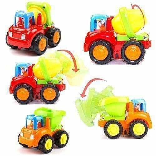Multi Color - Unbreakable Automobile Car Toys for Kids Set of 4