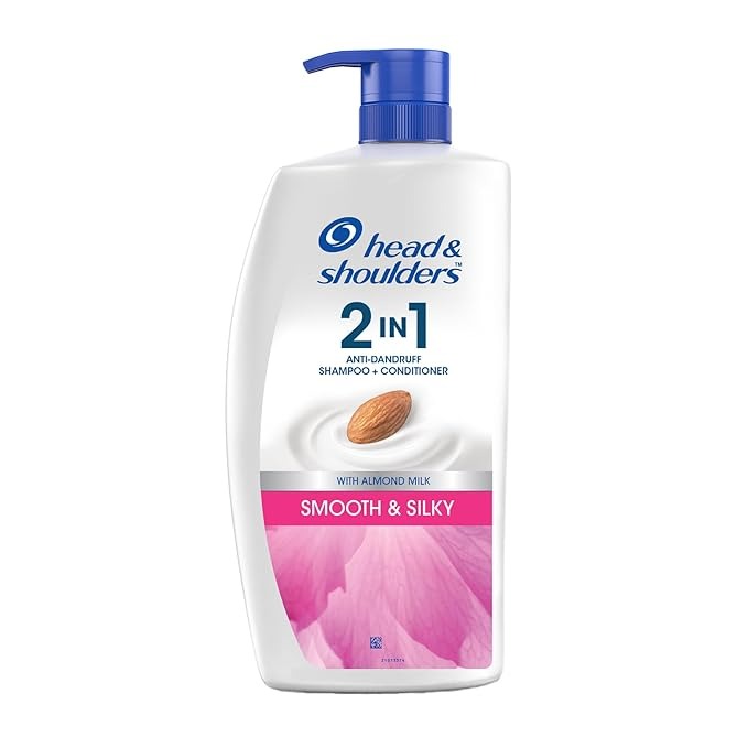 Head & Shoulders 2-in-1 Smooth and Silky Anti Dandruff Shampoo + Conditioner - 1 L
