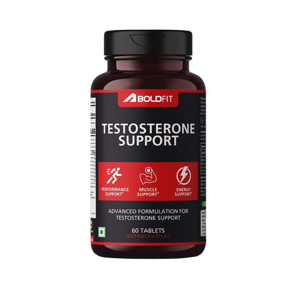 Boldfit Testosterone Booster Supplement for Men with Ashwagandha, Ginseng, Kaunch Beej & Tribulus Terrestris Testo booster for Energy, Strength, Muscle Growth, Stamina & Performance Pre & Post Workout Supplement- 60 Testo Tablet