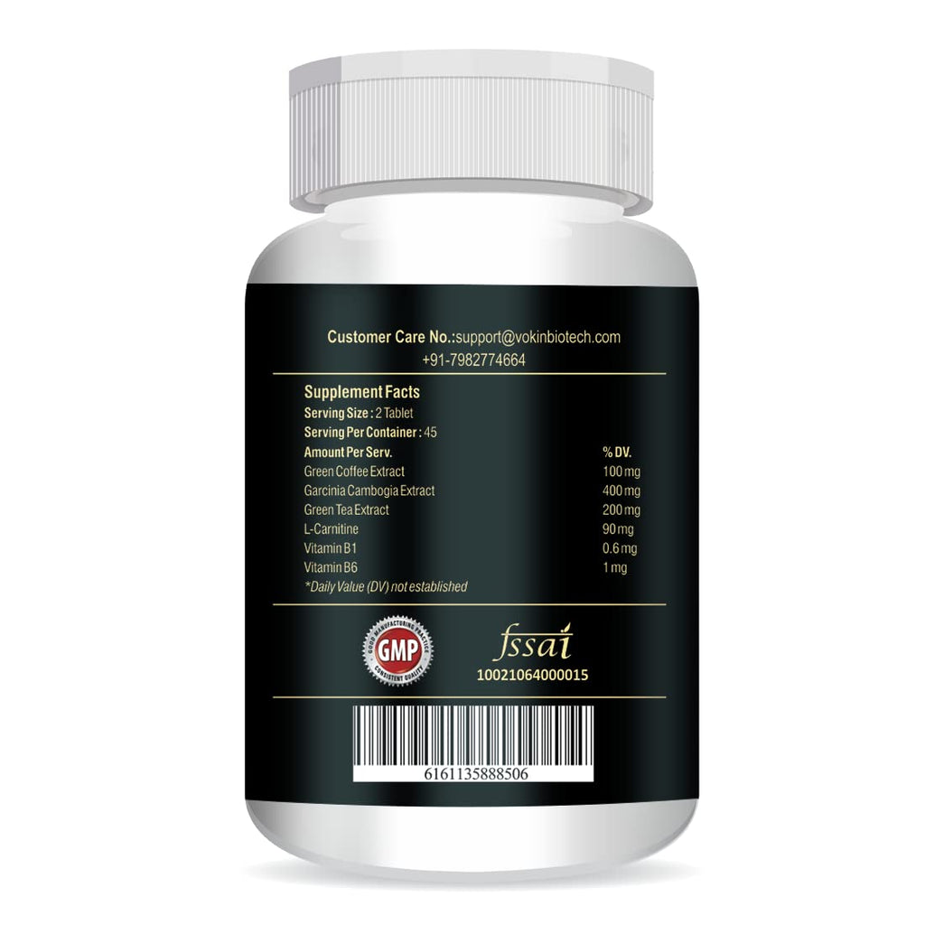 Vokin Biotech Slimherbal Tablets Support Reduce Belly Fat for Men & Women (90 Tablets)