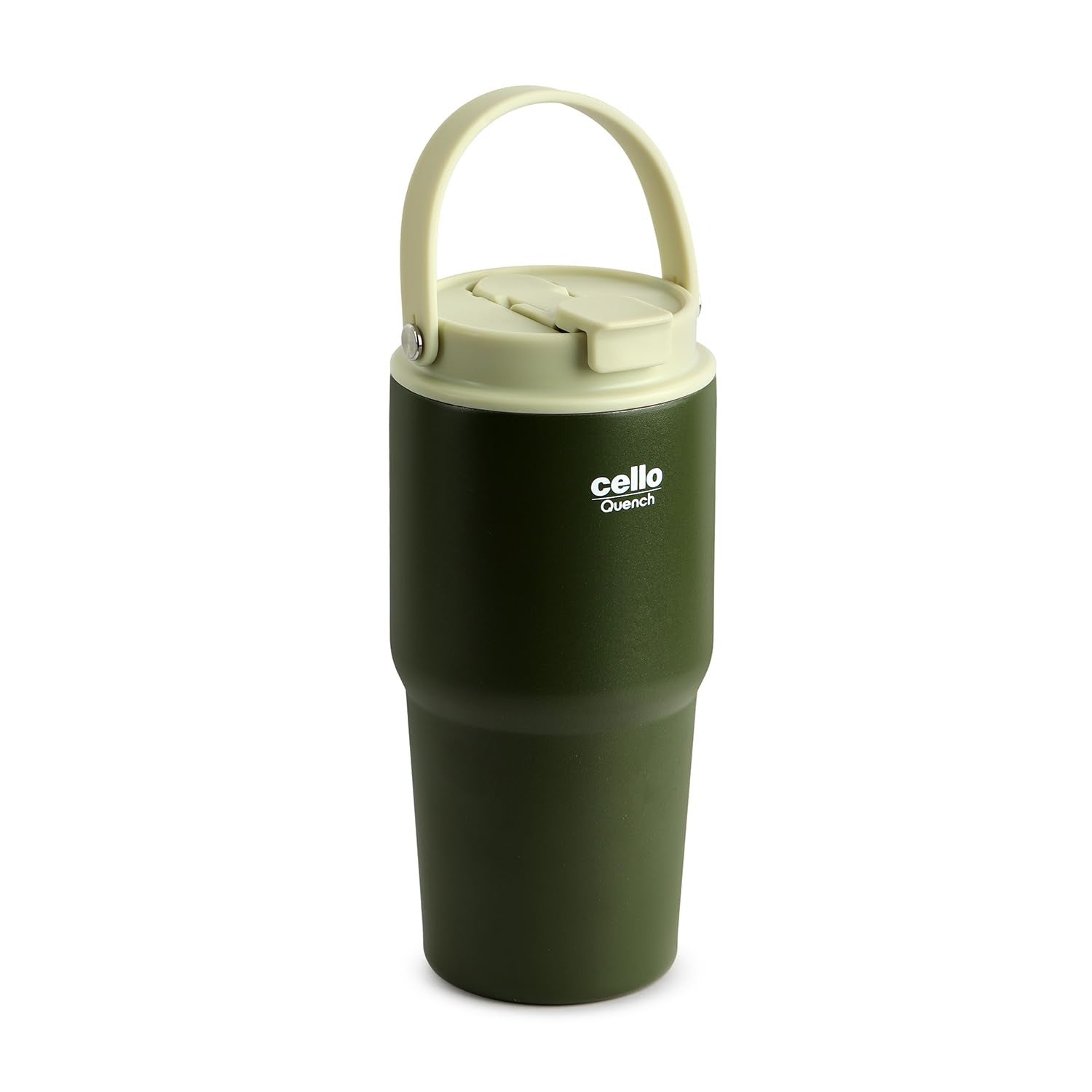 Cello Quench 600 On-the-Go Stainless Steel Sipper Tumbler with Straw  600ml