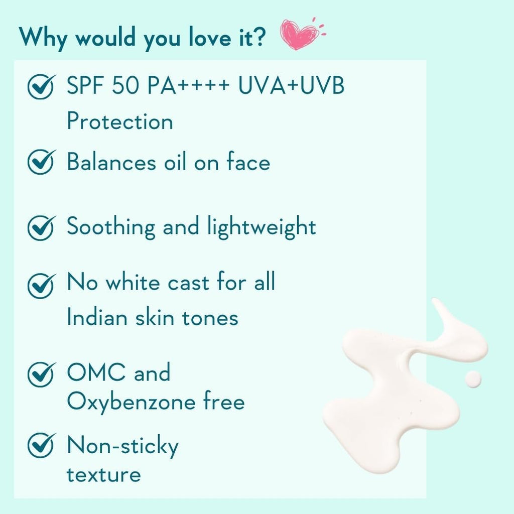 WishCare Niacinamide Oil Balance Fluid Sunscreen SPF 50 PA++++, 80ml | In-Vivo Tested, Lightweight & No White Cast, Photostable Sunscreen For Oily Skin with 8Hrs+ SPF Protection, For Women & Men