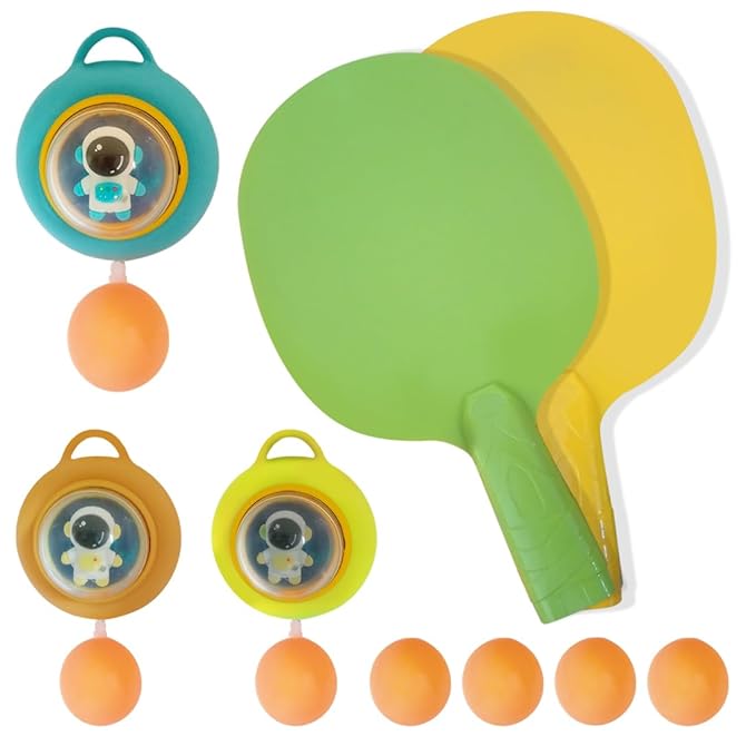 Wembley Hanging Table Tennis Set Trainer Ping Pong Ball Self Training Multicolor