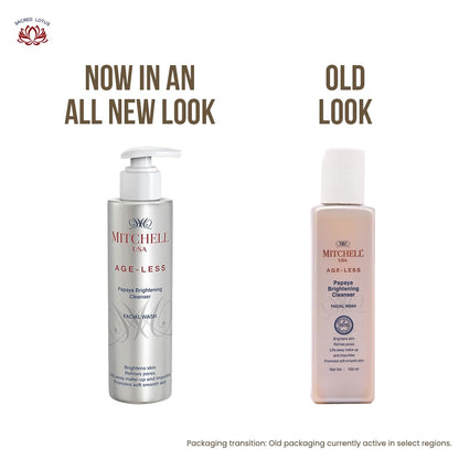 Mitchell Usa Age-less Papaya Brightening Cleanser Facial Wash