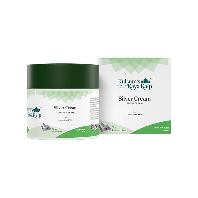 Kulsum's Kaya Kalp Herbals Silver Cream For Revitalised Skin - 40 gms