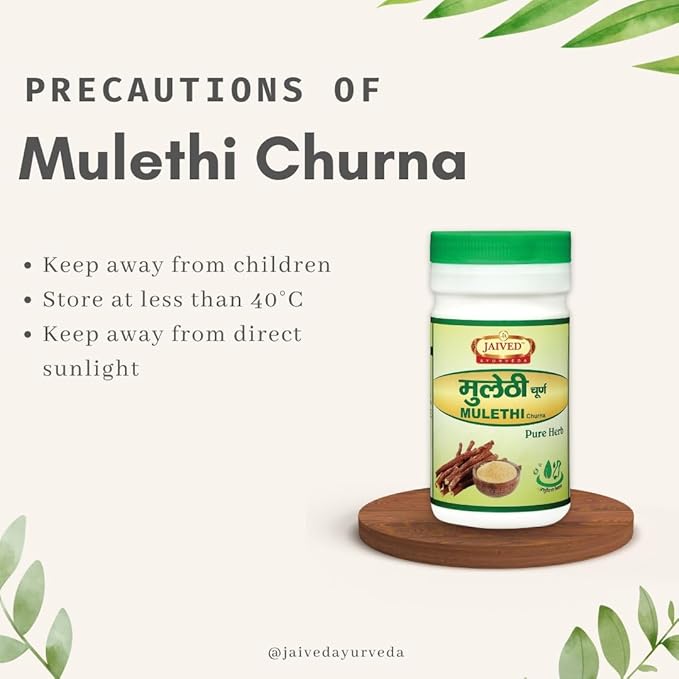 Jaived Ayurveda Mulethi Churna -| 100 Gms (Pack of 2)