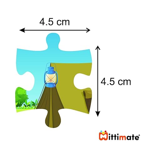 Mittimate Tent House Jigsaw Puzzle Game for Kids Age 4 to 6 Old 36 Pieces Puzzle Toy
