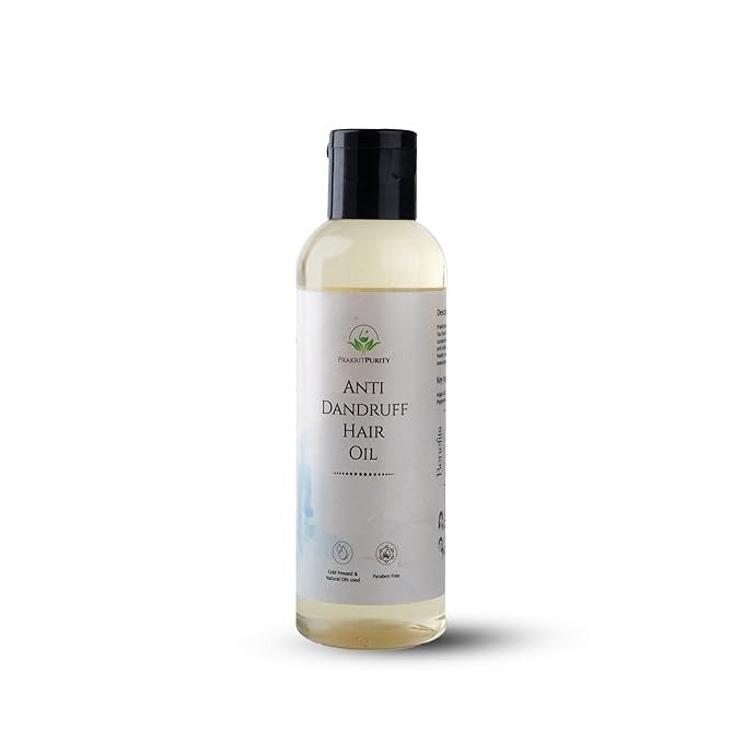 PrakritPurity Anti Dandruff Hair Oil with Argan and Tea Tree Essential Oils - 100 ml