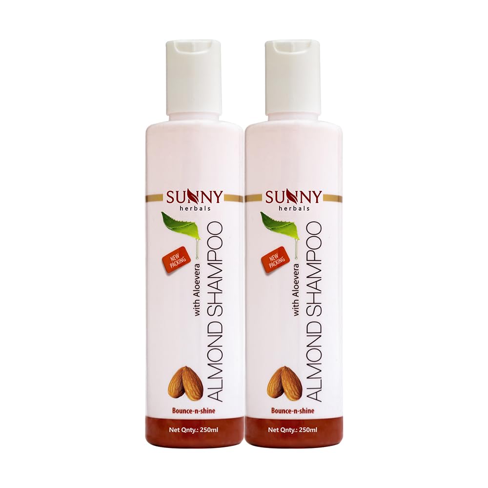 Sunny Almond Shampoo With Aloevera - 250 ml (Pack of 2)