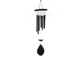 Tej Gifts - Feng Shui Metal Wind Chime 7 Pipes Black Rods