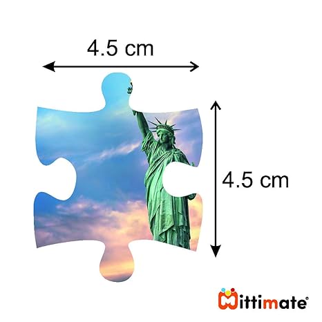Mittimate World Statue of Liberty Jigsaw Puzzle Game for Kids Age 4 to 6 Old 36 Pieces Puzzle Toy