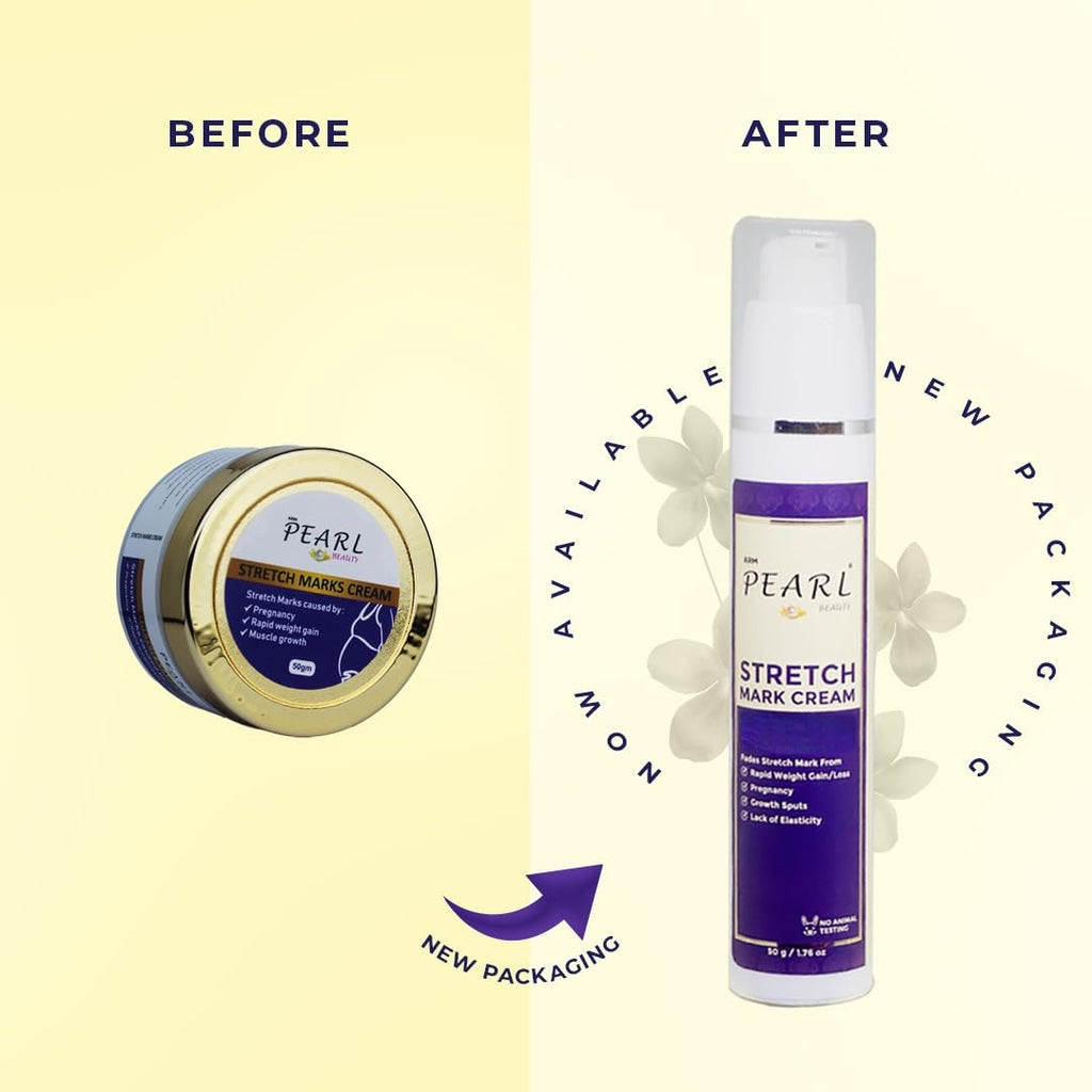 ARM Pearl Beauty Stretch Marks Removal Cream - 50 grms Reduces Stretch Marks & Scars, Hydrates & Enhances Skin Elasticity with Vanistryl, Phyto Bioactives & Glycolift â€“ For Pregnancy, Postpartum, Weight Loss & Muscle Growth