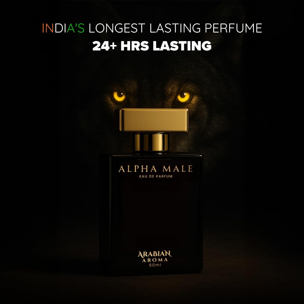 Arabian Aroma Alpha Male Eau de Parfum â€“ Long Lasting Perfume for Man â€“ Mens Perfumes Long Lasting â€“ 50ml