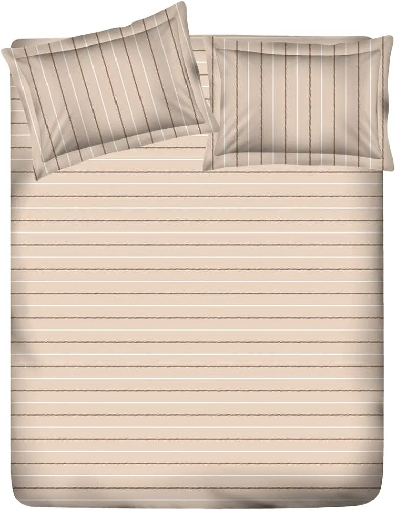 Layers Be Bold Cotton Bedsheet Set for All Seasons Lightweight 140 TC Queen Size Sheen Green Color
