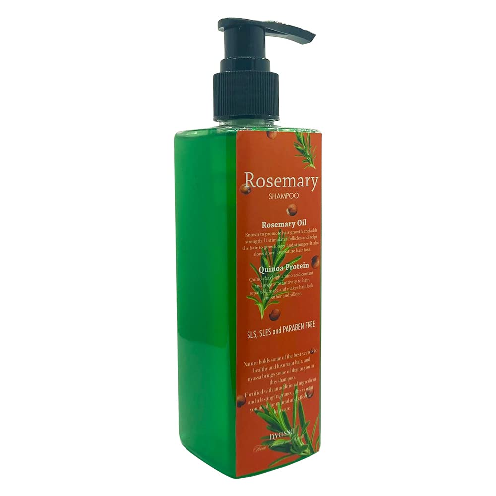 Nyassa Rosemary Shampoo - 500 Ml | Rosemary Essential Oil and Quinoa Protein
