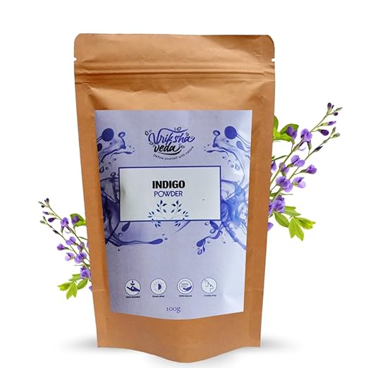 Vriksha Veda Indigo Hair Colour Powder Natural Rajasthani - 100 gms