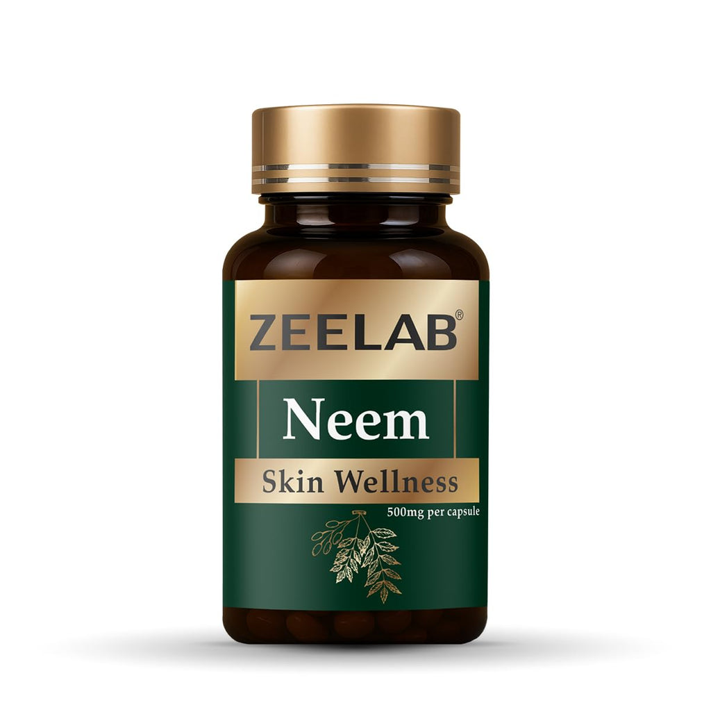 Zeelab Neem Capsule | Natural Blood Purifier | Controls Acne & Pimples | Boosts Immunity (100 Capsules)