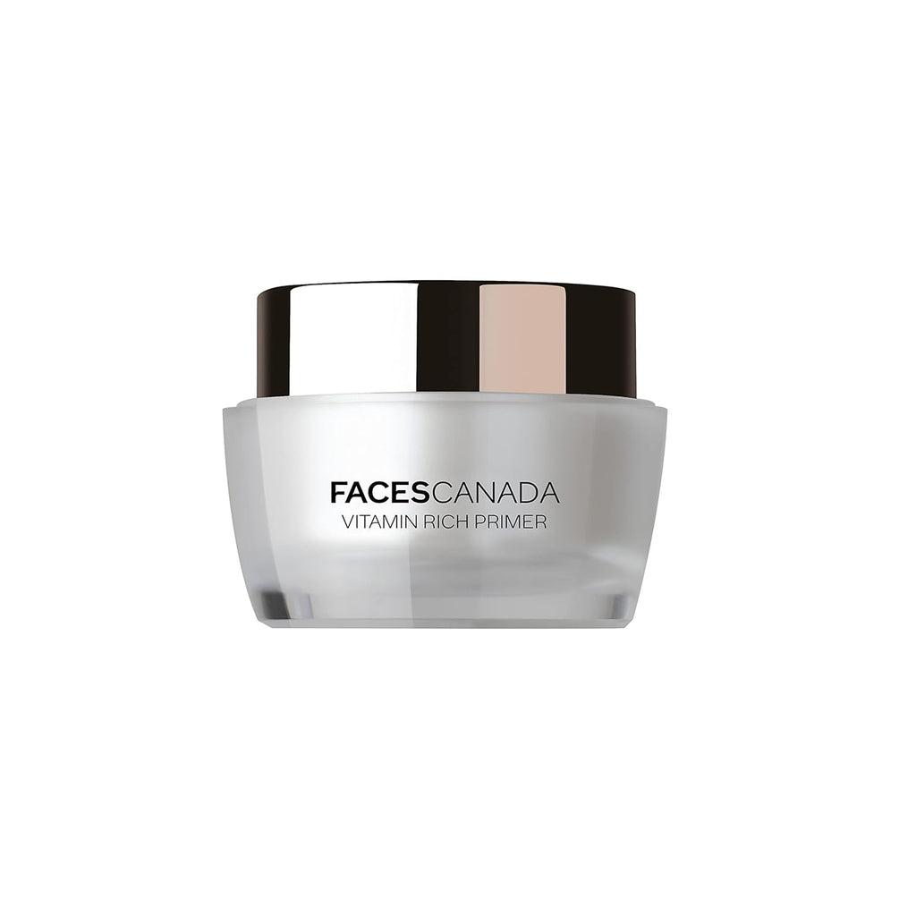 FACES CANADA Vitamin Rich Primer, 15g | Minimizes Pores | Evens Skin Tone | Perfect Makeup Base | Keeps Makeup Intact | Long Lasting | Revitalises Skin | Paraben Free | Oil Free Formula