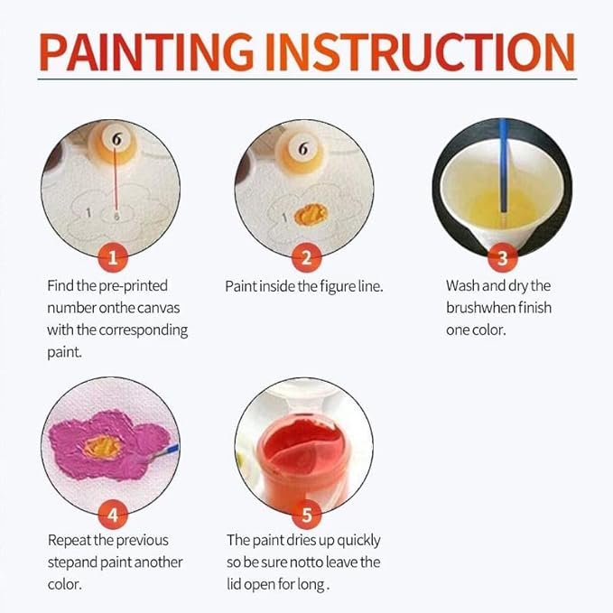 Tulip N Turtle Da Vinci Premier Series Big Ben Tube Packing 36 Colours Diy Acrylic Painting by Numbers Kit on Canvas