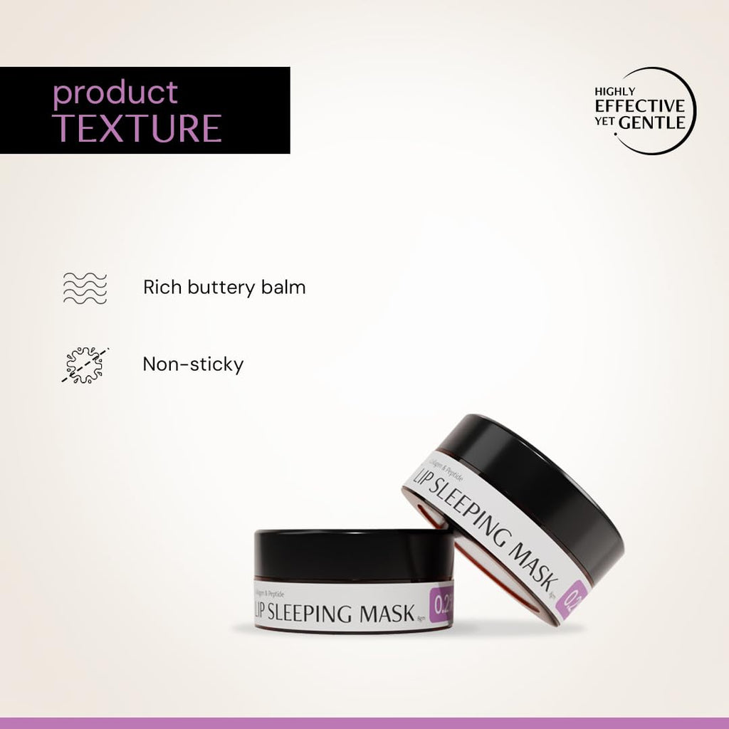 Deconstruct Lip Mask | Collagen And Peptide Lip Sleeping Mask For Dry Lips | For Women And Men | 8Gm,Clear