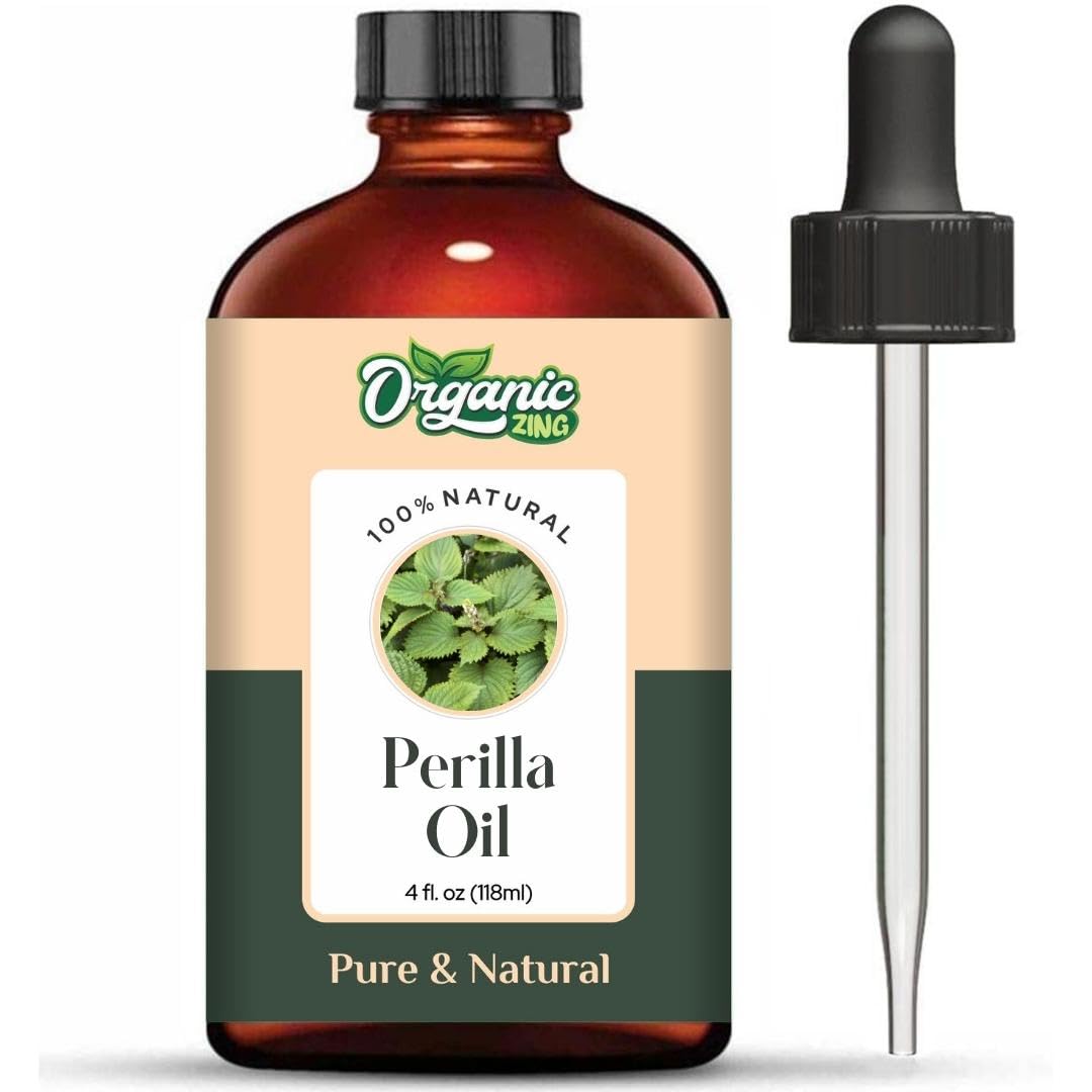Organic Zing Perilla (Perilla Frutescens) Oil | Carrier Oil for Aroma, Diffuser & Skincare - 118 Ml