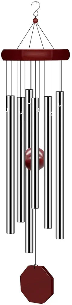Memorial Wind Chimes Outdoor Large Deep Tone Personalized with 6 Tuned Tubes