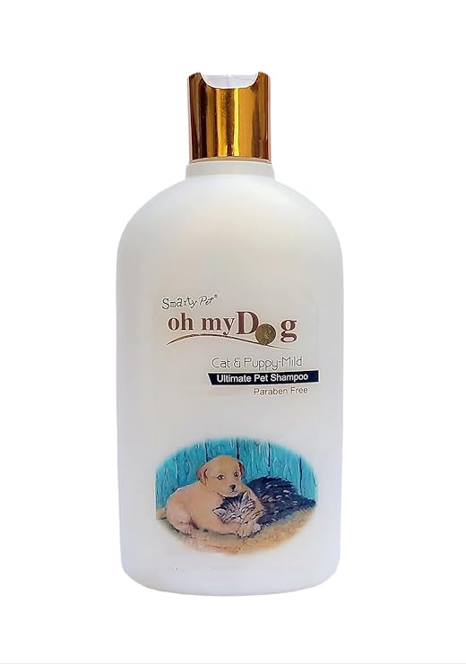 Pet Needs Oh My Dog Paraben Free Ultimate Pet Shampoo for Puppies & Cats | 500 Ml | Cat & Puppy - Mild