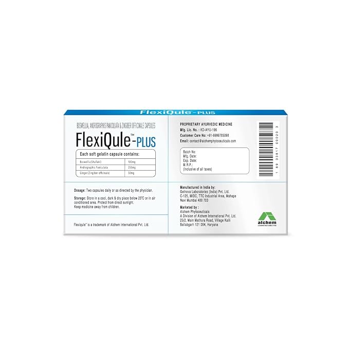 Alchem Life Flexiqule-plus Joint Support 10 Capsules