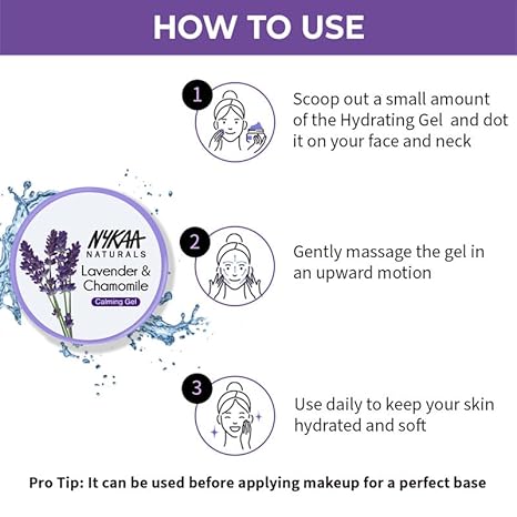 Nykaa Naturals Lavender & Chamomile Calming & Hydrating Gel - 100 gms