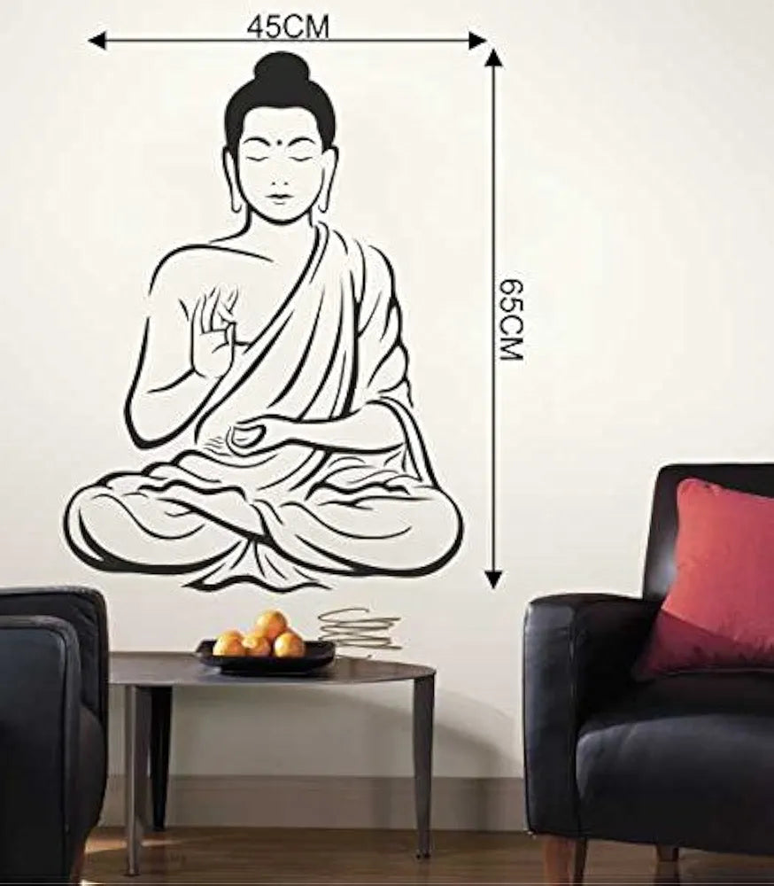 Rawpockets Buddha Wall Sticker Religion Self-adhesive Buddha
