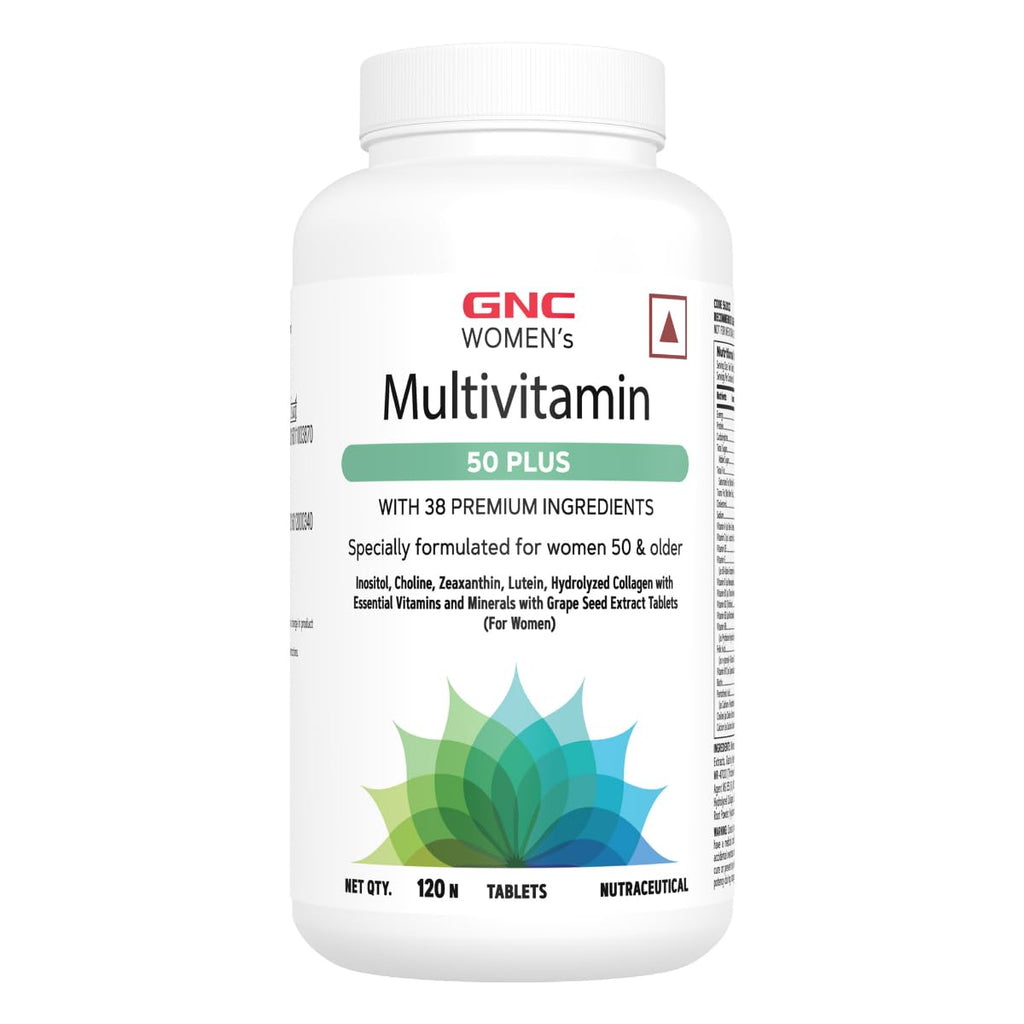 GNC Mega Men 50 Plus Multivitamin | 120 Tablets | 37 Premium Ingredients | Promotes Prostate Health | Boosts Immunity | Protects Heart & Vision | Supports Memory | Formulated In USA
