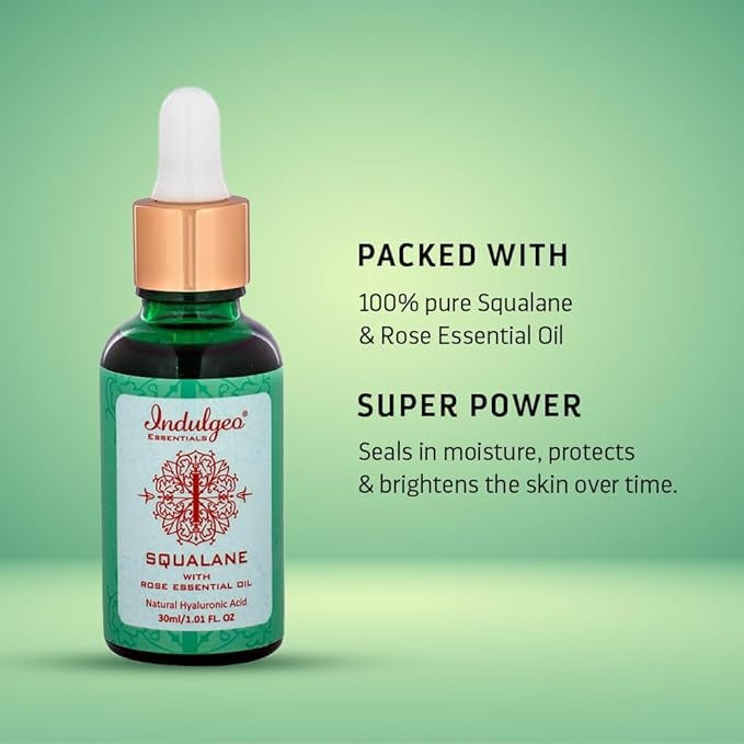 Indulgeo Essentials Squalane Skin Hydrator With Rose Essential Oil - 30 ml