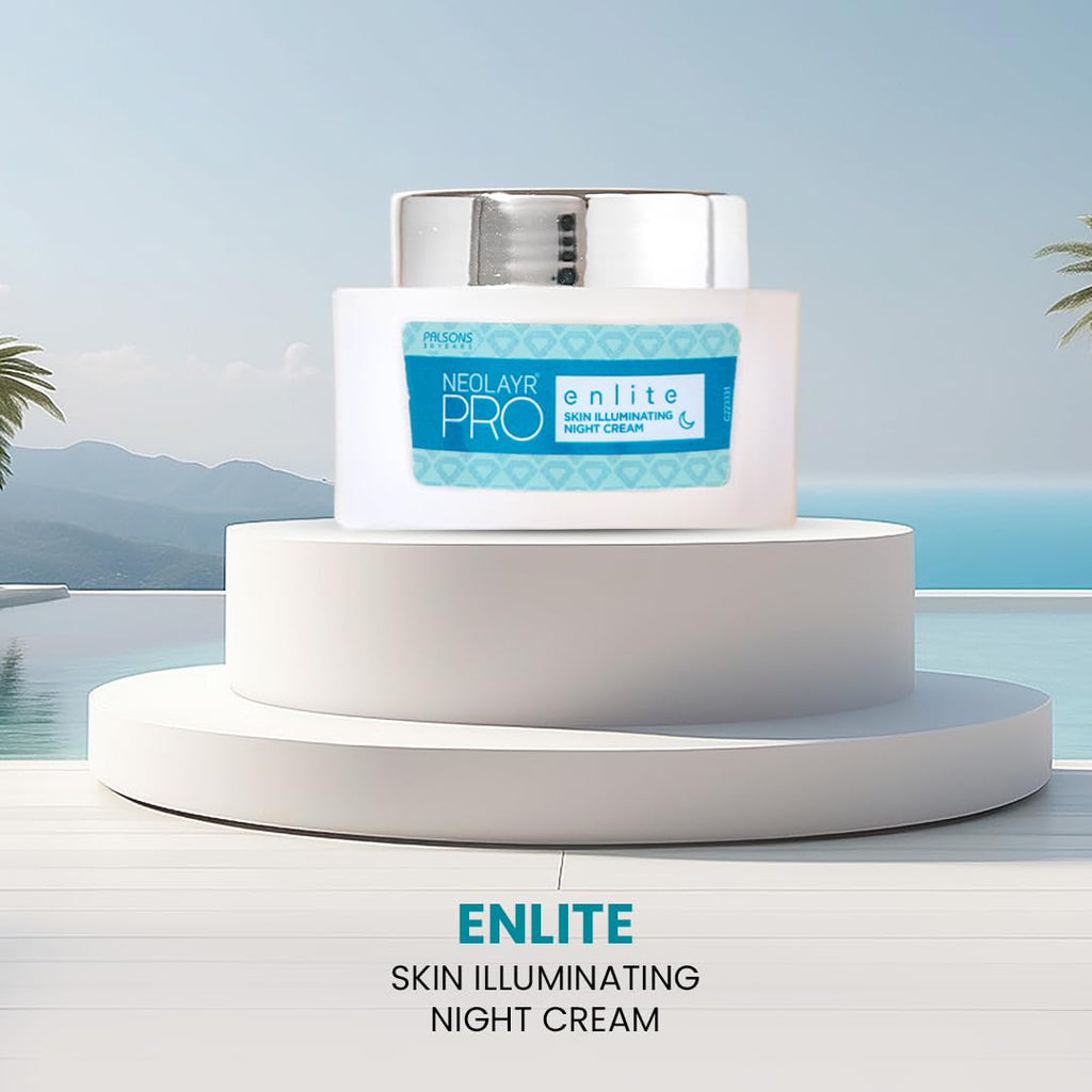 NEOLAYR Pro Enlite Skin Illuminating Night Cream | Vitamin C Night Cream | Ideal for Dark Spots and Uneven Skin Tone | Boosts Collagen Production | 40 GM