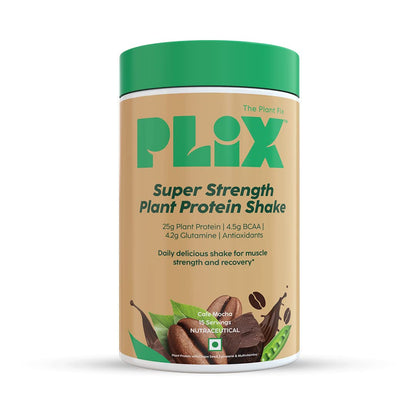 Plix Strength 25G Plant Protein Powder - Premium Plant-Based Protein for Fitness & Wellness, 500g