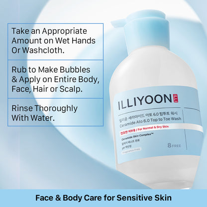 Illiyoon Ceramide Ato 6.0 Top To Toe Wash