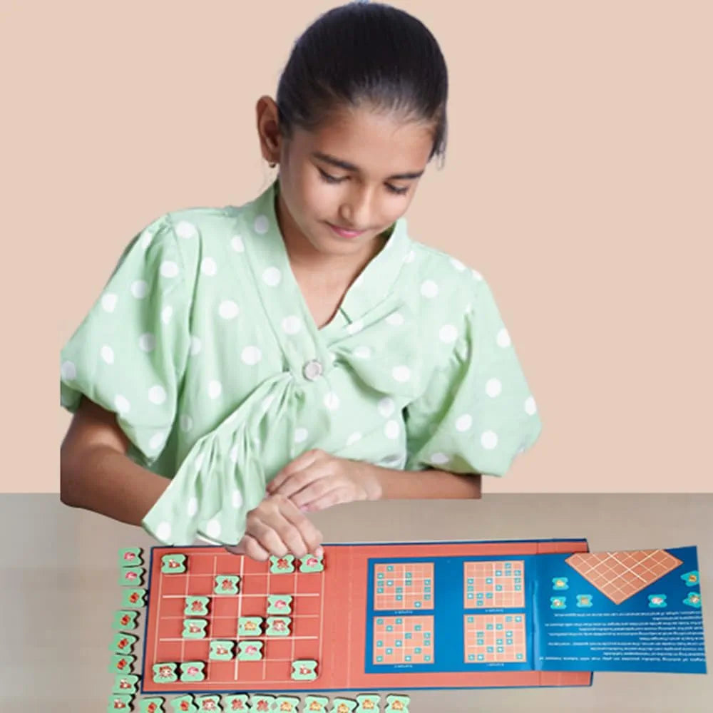 Pelikas Toyz Sudoku Puzzles Mind Games for Kids, Travel Toys for Kids 7 to 12 Years Old, Gift for Boys Girls, Magnalogix Sudoku Farm