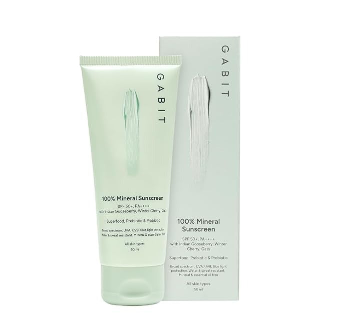 Gabit 100% Mineral Sunscreen SPF 50 PA++++ - 50 ml