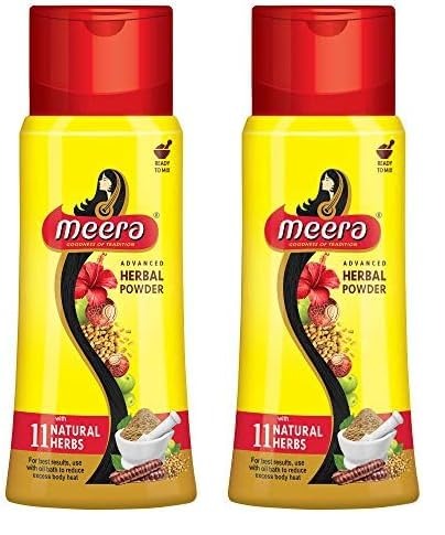 Meera Herbal Hairwash Powder - 120 gms (Pack of 2)