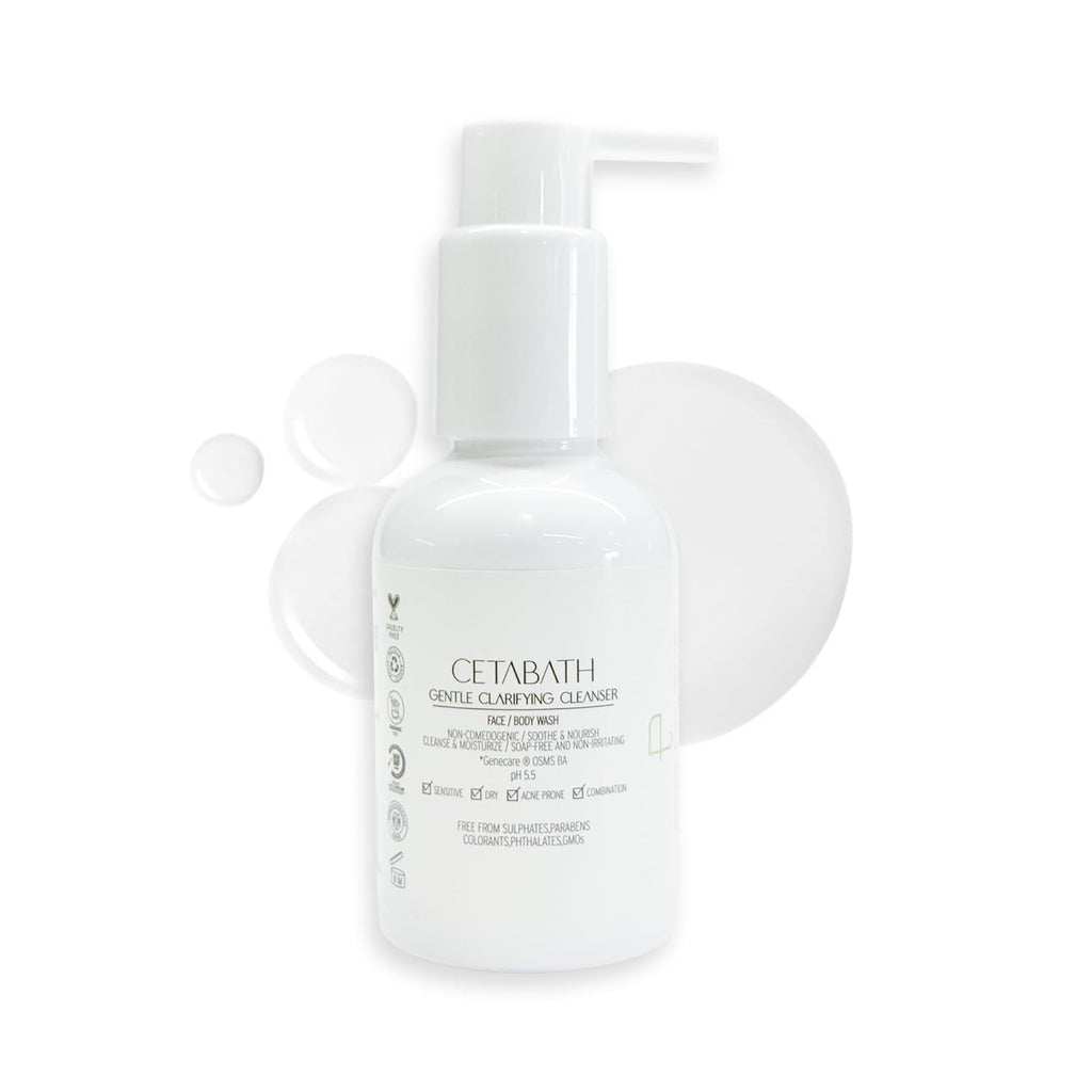 PERSONAL TOUCH SKINCARE Cetabath - Cleanser For Sensitive, Dry & Acne-Prone Skin with Glycerin, Betaine, Niacinamide & Sodiui Cocoyl Isethionate, 100ml