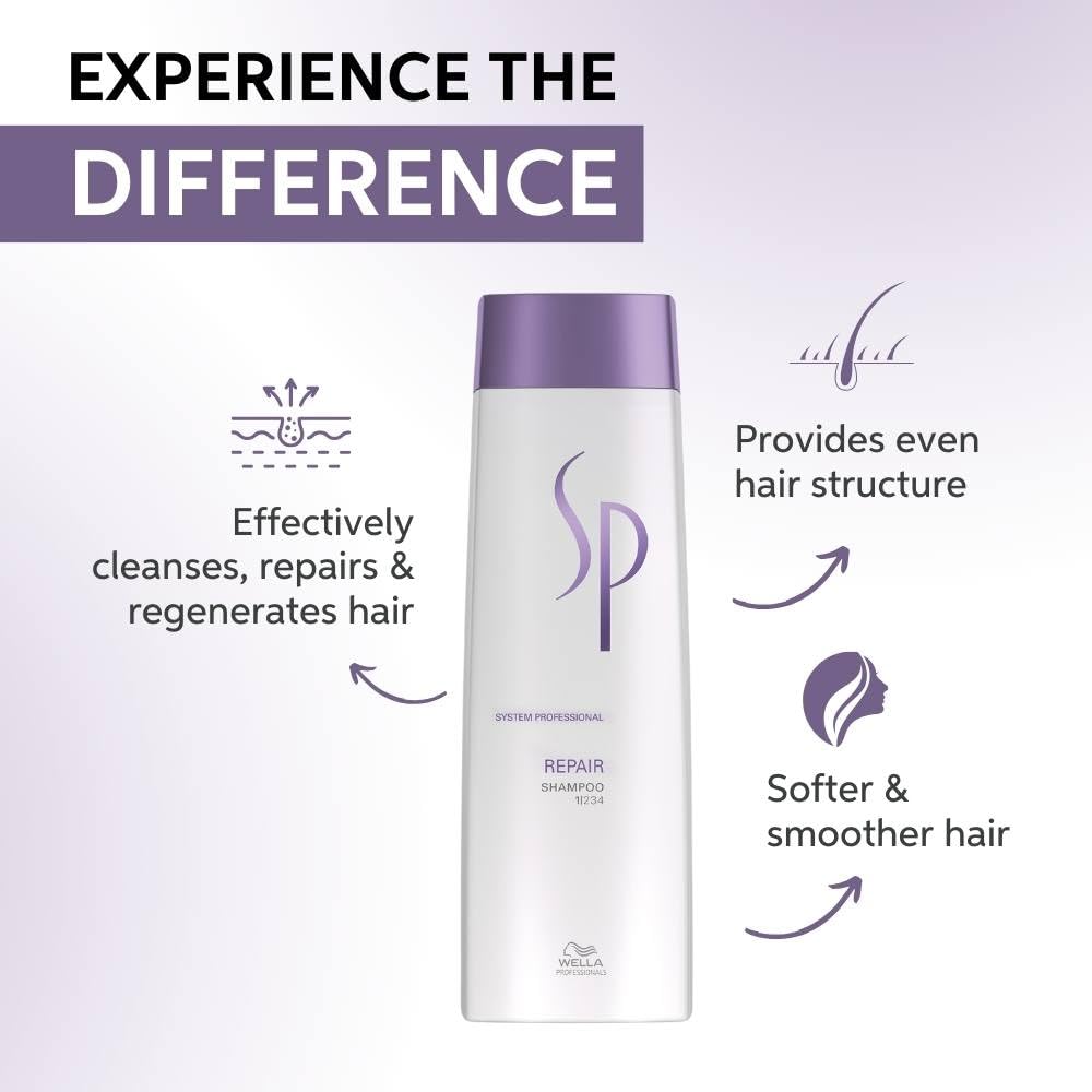 WELLA SP Repair Shampoo For Damaged Hair, 250ml