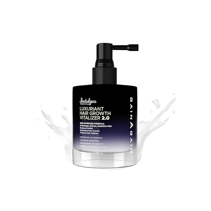 Indulgeo Essentials Gain Again Luxuriant Hair Vitalizer Growth Serum 2.0 - 50 ml