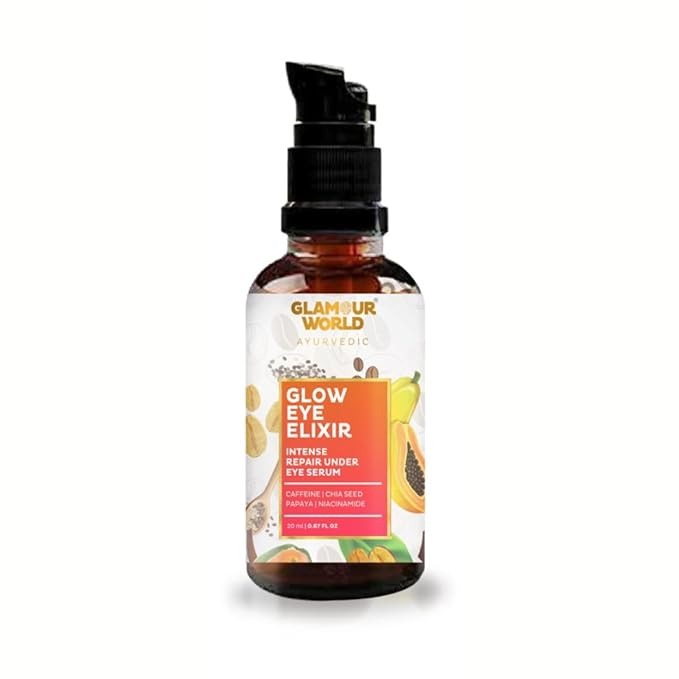 Glamour World Ayurvedic Glow Eye Elixir Under Eye Serum - 20 ml
