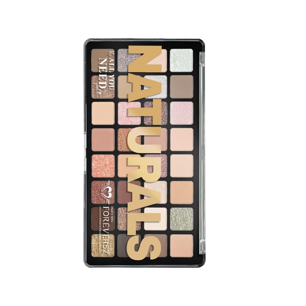 Daily Life Forever52 Naturals The All You Need 32 Shades Eyeshadow Palette| Highly Pigmented and Blendable | Multicolor | Matte and Shimmer Finish (48g) (Subtle Summer-04, 48g)