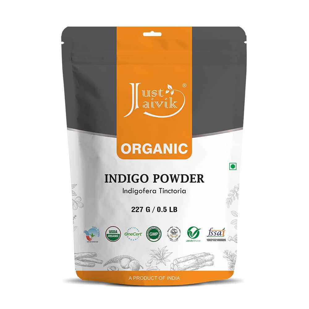 Just Jaivik Organic Indigo Powder - 227 gms