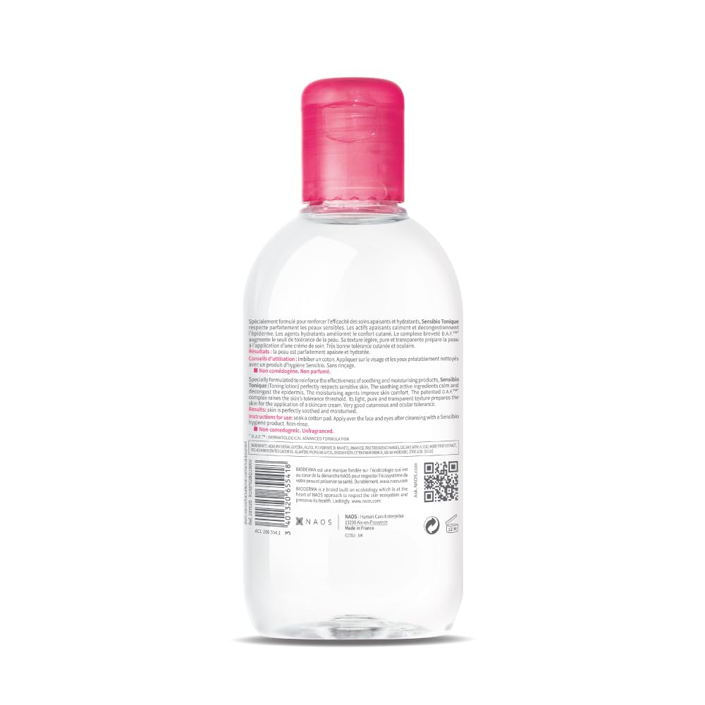 Bioderma Sensibio Tonique Lotion for Soothing and Improves Skin Comfort, 250ml