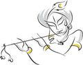 Rangoli White Glossy Vinyl Wall Sticker Premium Self-Adhesive Waterproof Parent-13 Design-2